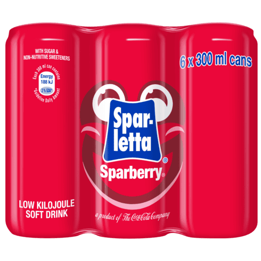 Spar-Letta Sparberry Soft Drink Cans